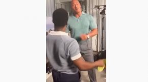 Kevin Hart And The Rock Participate In The Tortilla Slap Challenge!