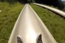 Man Plays Slides In Around Attitash, Crashes!