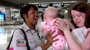 Mother Meets The Stranger Who Calmed Her Crying Baby On A Flight!