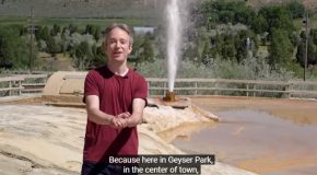 The Geyser That Shoots Literal Sparkling Water!