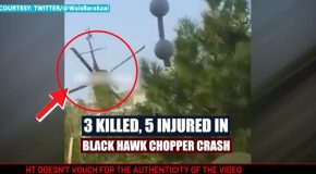 The Taliban Try Flying A US Helicopter, They Crash And Die