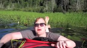 Guy Falls Out Of His Kayak