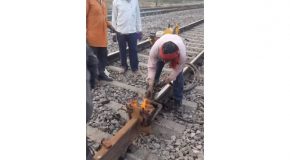 The Interesting Process Of Welding Train Tracks