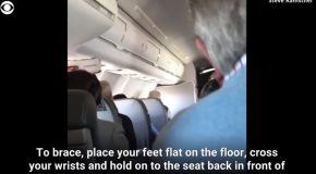 The Scary Moment When The Pilot Asks The Passengers To “Brace For Impact”