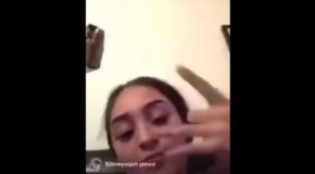 Woman Shoots Her Phone During An Instagram Livestream