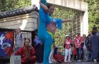 Gymnast Shows Some Awesome Tricks On The Road