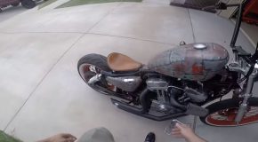 Outrageous Custom Motorcycle With A Suicide Shifter