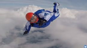 Skydiver Jumps From 25,000 Feet Into A Net Without A Parachute