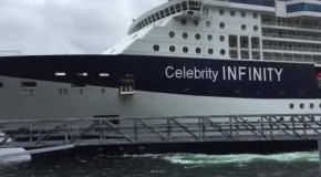 Cruise ship Celebrity Infinity Slams Into Dock In Ketchikan Alaska