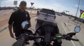 Police threaten to ticket him for honking/saying get off phone RAW