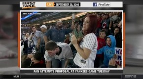 Idiot Loses The Ring During Proposal At Yankee Stadium