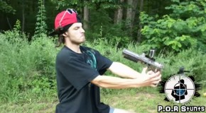 Idiot Shoots Himself In The Face With A Paintball Gun