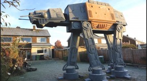 Colin Furze Built A Giant Star Wars At-At In His Garden