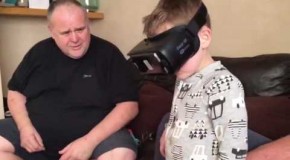A Hilarous Reaction When Trying Virtual Reality For The First Time