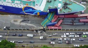 Ferry Kydon Crashes Into Pier At Port Of Santo Domingo
