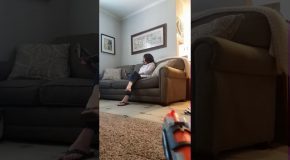 Lucky Nerf Shot At Mom