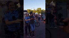 Police Officer Cuts Loose At Berlin Carnival, Salsa Dances With Overjoyed Stranger & Totally Steals The Show!