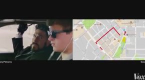 Baby Driver Car Chase Mapped
