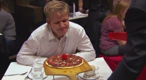 Ramsay Forced to Spit Out Bacon & Chocolate Pizza!
