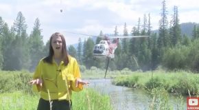 Reporter Interrupted By Helicopter LoL