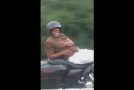 Amazing! Crazy Driving Skills, Man Drive Motorcycle Without Hand On Highway