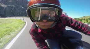 Riding a Cafe Racer Through the Dolomites