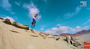 Daring Unicyclist Lutz Eichholz Conquers Mountains