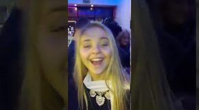 Party Girl Gets Trashcan Lid Stuck On Her Head
