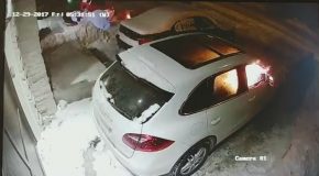 Man Sets Porsche On Fire