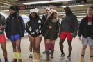 No Pants Subway Riders Brave Freezing Temperatures in New York city