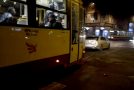 Mercedes Break Checks a Tram