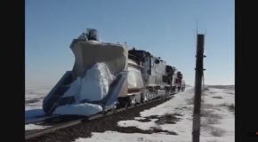 Trains VS Snow – Snow Plowing Compilation