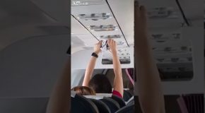 Woman Dries Her Underwear On Airplane?!?