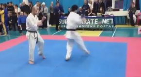 This Karate Match Ends Before It Really Even Begins
