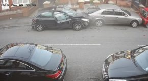 Driver Crashes Into Multiple Parked Cars, Does A Runner Then Returns