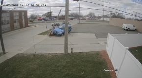 Elderly Driver Wrecks in Front Yard