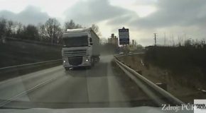 Truck Overtaking Other One