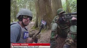Airsoft Players Get Trolled by Fake Reporter