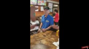 Restaurant Owner Hits Employee For Giving Customer A Refund