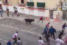 Running of the Bulls Participant Gets a Real @ss-Whupping