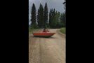 Boat Jumps Across Road