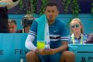 Nick Kyrgios Inappropriate Gesture At Queen’s