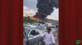 Petrol Tanker Explodes On Lagos Ibadan Road In Nigeria 57 Cars Burnt
