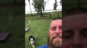 Man and His Dog Have a Near Psychic Bond