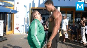 Fat Man Vs Bodybuilders Epic Prank