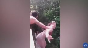 Girl Badly Injured After Another Girl Pushes Her Off A Bridge