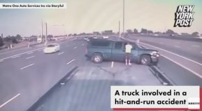 Hit And Run Victim Gets Smashed by Second Oblivious Driver