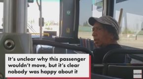 Woman Refuses to Give Her Seat to Disabled Man
