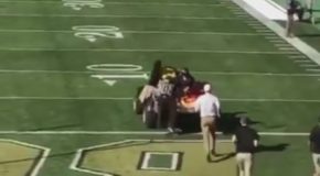 Colorado Mascot Carted Off Field After T-shirt Cannon Malfunction