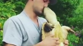 Guy Gets Bit by Huge Snapping Turtle “Who’s a Good Boy”